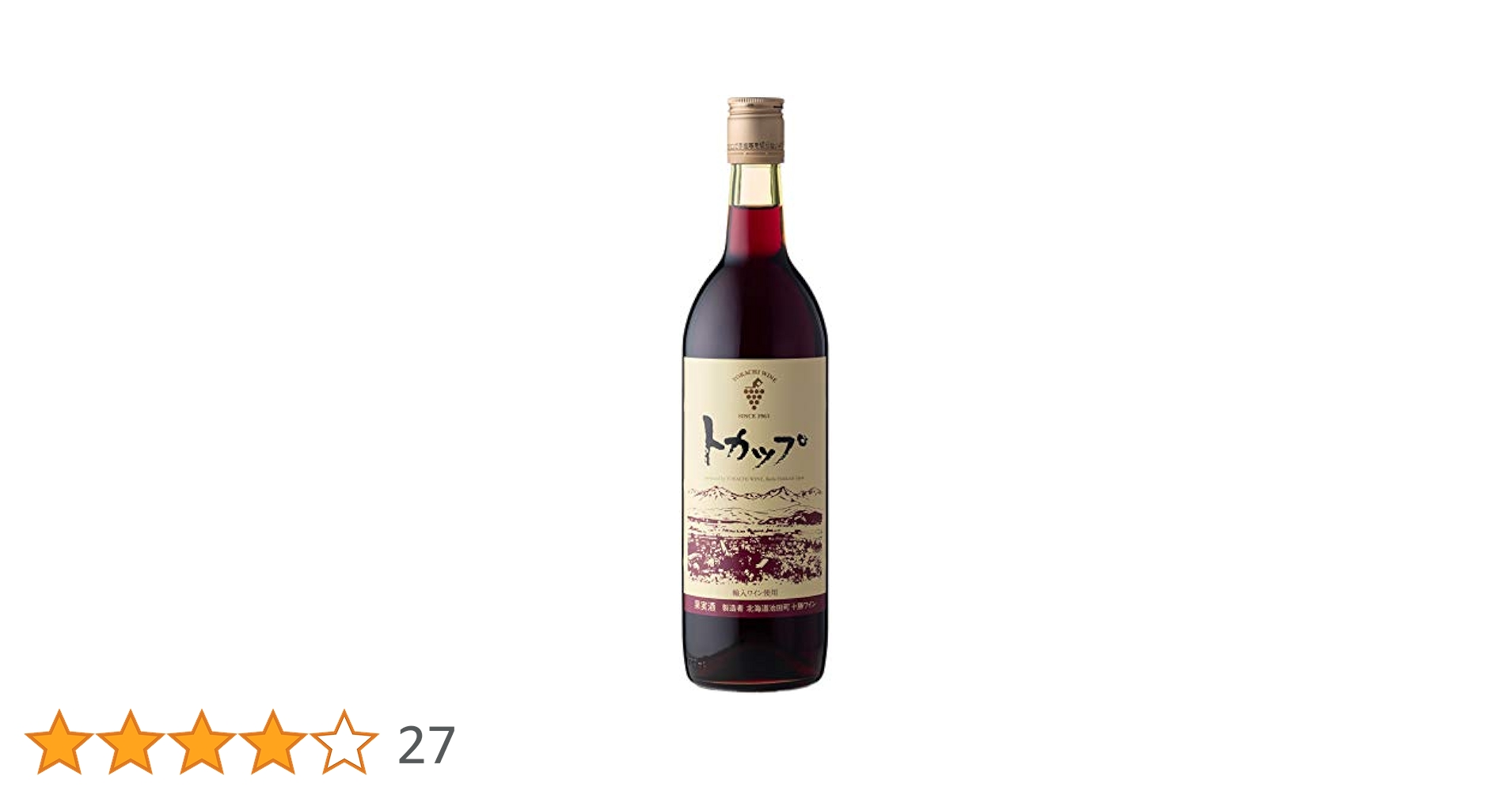 トカップ　十勝ワイン　赤　720ml 十勝ワイン トカップ 赤 720ml 『FSH』 : 酒のビッグボス - 通販